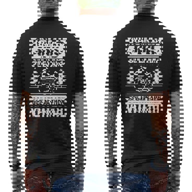 メンズ Papa Caravan 父親 キャンピング クール パパス 運転 モーターホーム メンズTシャツ バックプリント