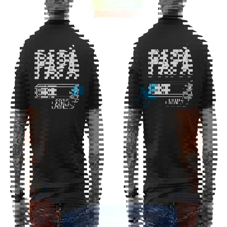 Papa Loading Ciuccio Gravidanza Annuncio Futuro Papà T-shirt da uomo con stampa posteriore