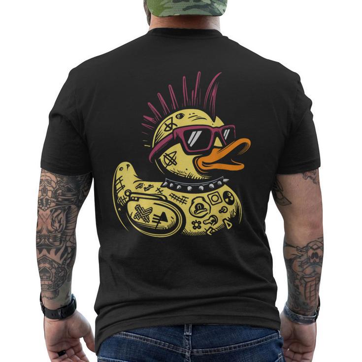 Pato Punk Rocker Punk Camiseta Hombre Estampado Espalda