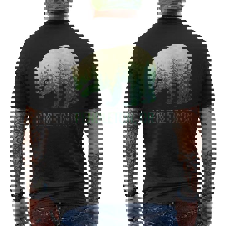 Pendleton Beartate Of Oregon Pacific Nw 野生動物 メンズTシャツ バックプリント