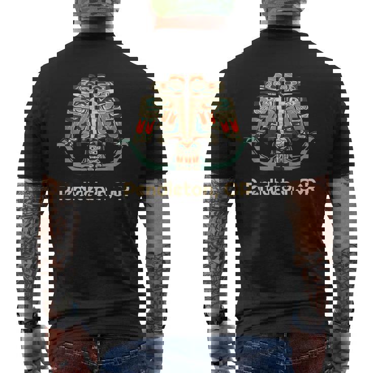 Pendleton Oregon Thunderbird Nw ネイティブアメリカン メンズTシャツ バックプリント
