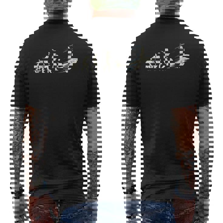 Piloto De Planeador Evolución Del Planeador Térmico Camiseta Hombre Estampado Espalda