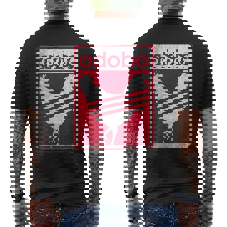 Pinoy シャツ ダメージ加工 チキン Adobo フィリピンシャツ メンズTシャツ バックプリント