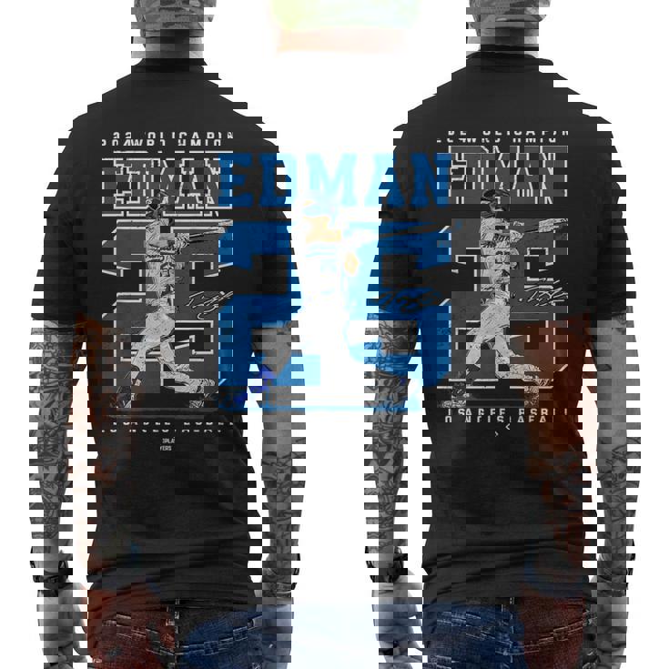 Player Number 2024 World Champion Tommy Edman Mlbpa メンズTシャツ バックプリント