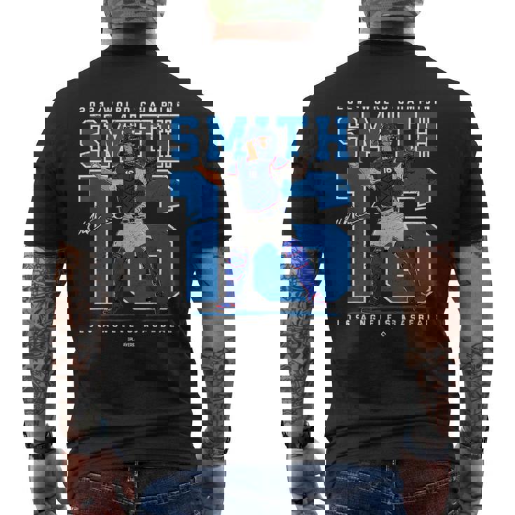 Player Number 2024 World Champion Willmith Los Angeles メンズTシャツ バックプリント