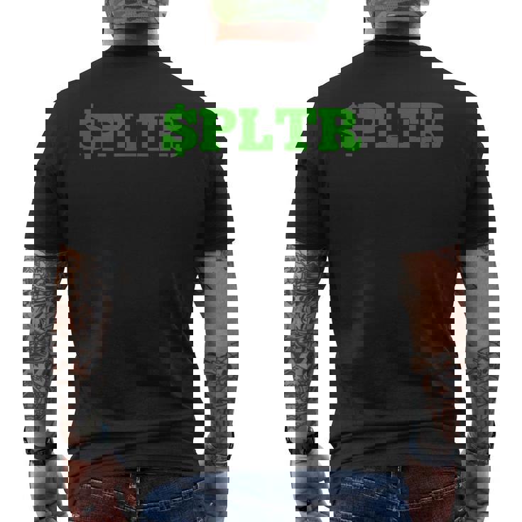 Pltrtock Market チッカーシンボル トレーディングデザイン メンズTシャツ バックプリント