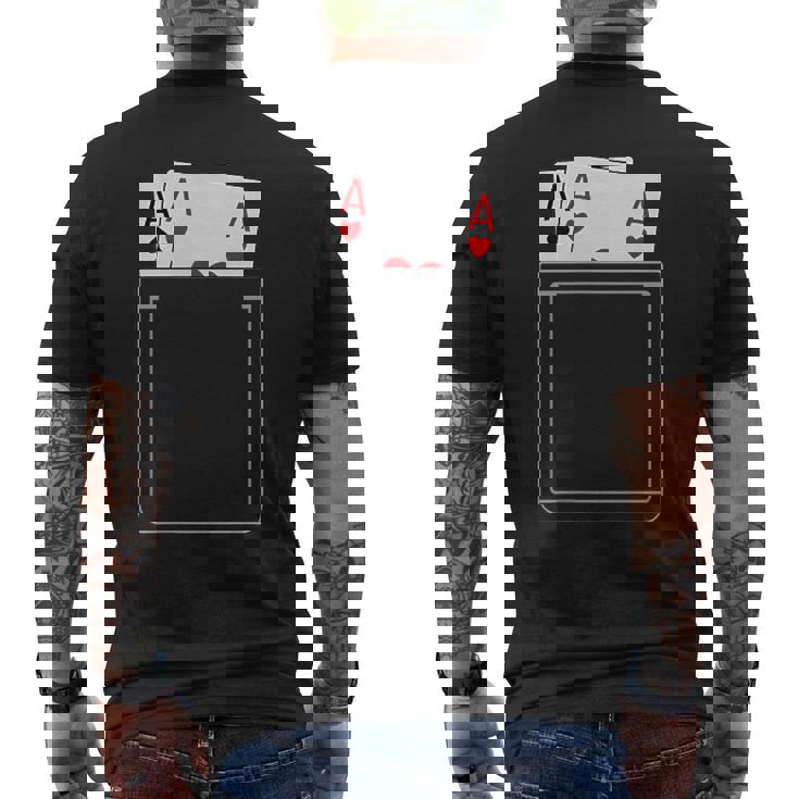 Pocket Aces Pokerpades & Heart 面白いポーカー ギフト メンズTシャツ バックプリント