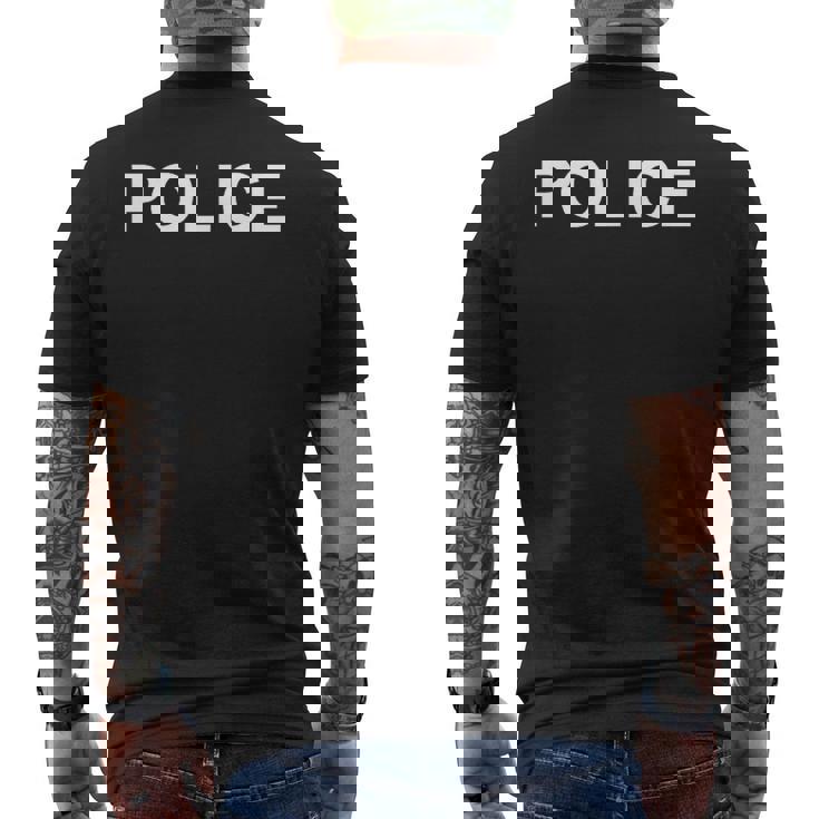 Police 警察 けいさつ Keisatsu Cop Police Officer メンズTシャツ バックプリント