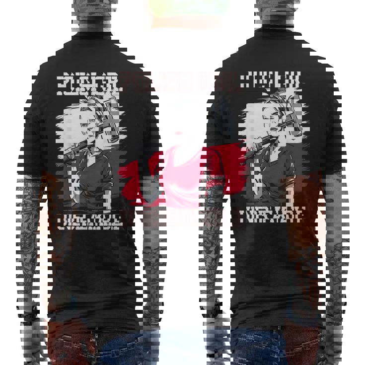 Polonia Polska Poland Polaca Bandera Camiseta Hombre Estampado Espalda