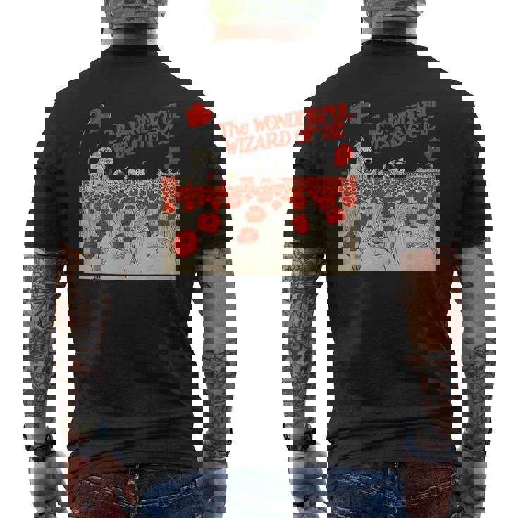 Poppy Field Tin Man ライオン かかし トト ドロシー オズの魔法使い メンズTシャツ バックプリント