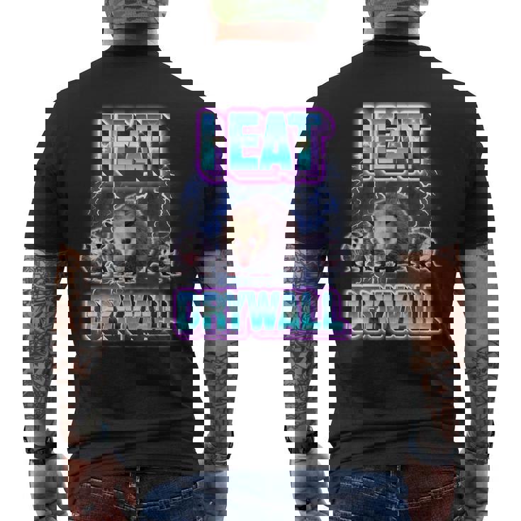 Possum I Eat Drywall メンズTシャツ バックプリント