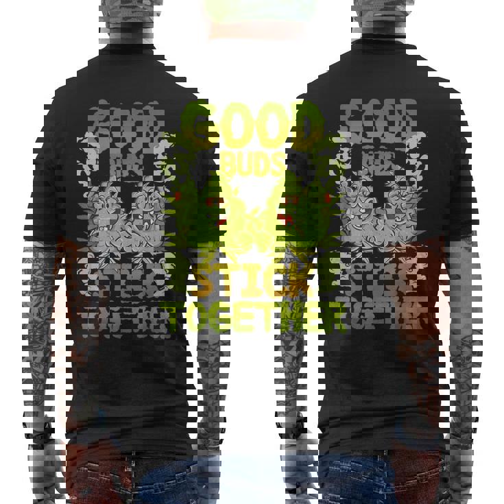 Pot Lovers マリファナ Good Budstick Together Cannabis Weed メンズTシャツ バックプリント