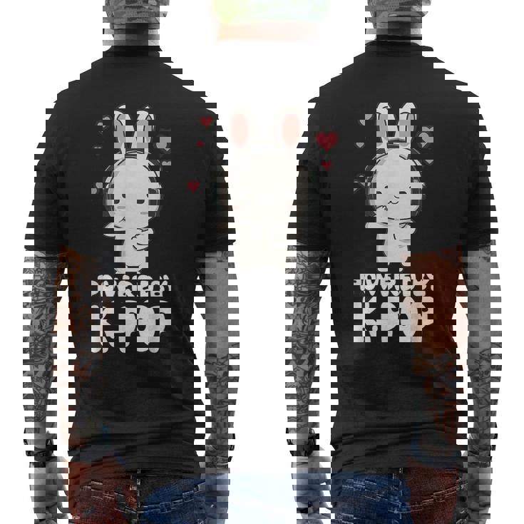 Powered By Kpop Rabbit韓国ポップマーチ K-Popグッズ メンズTシャツ バックプリント