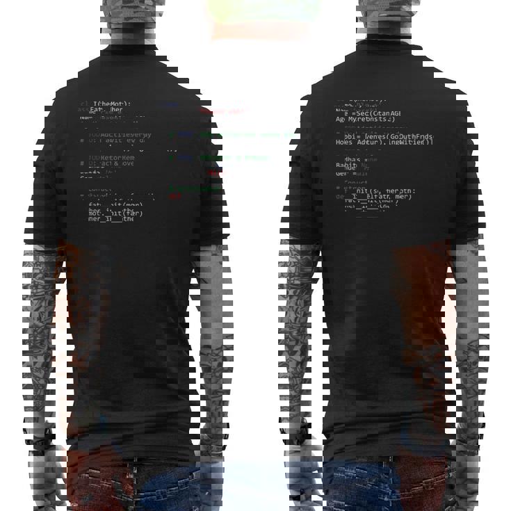 It Programador Codificador Código Codificación Nerd Regalo Camiseta Hombre Estampado Espalda