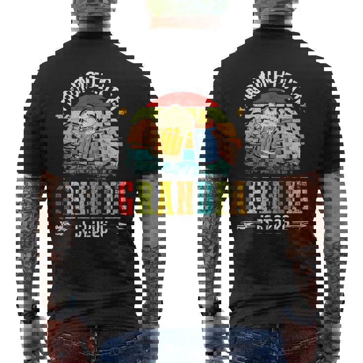 メンズ Promoted To Grandpa Est 2026 Dad To Be メンズTシャツ バックプリント