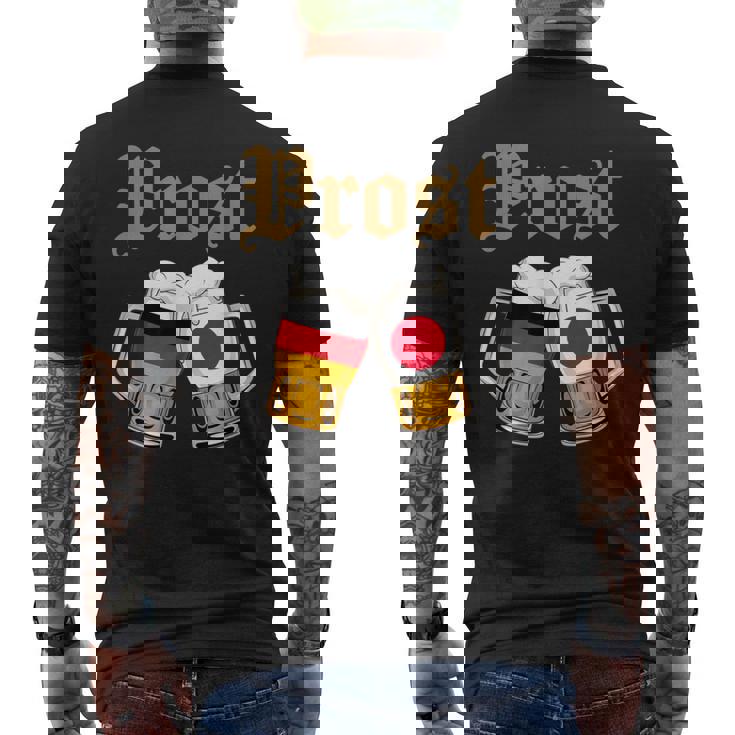 Prost ドイツ-日本オクトーバーフェストビールマグ 旗デザイン メンズTシャツ バックプリント