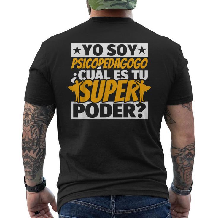 Psicopedagogo Regalos Divertidos Camiseta Hombre Estampado Espalda