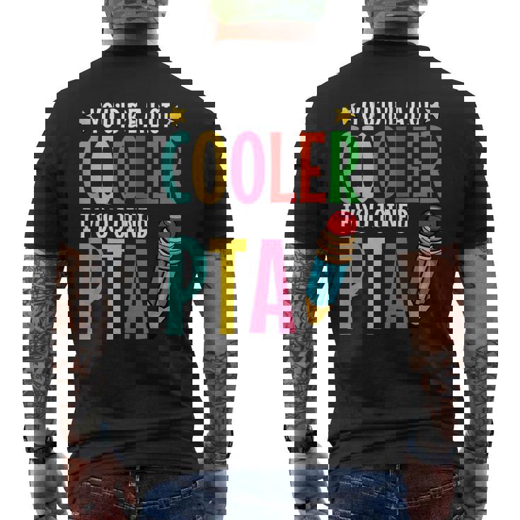 Ptaアペシエーション親教員団体pta会長 メンズTシャツ バックプリント