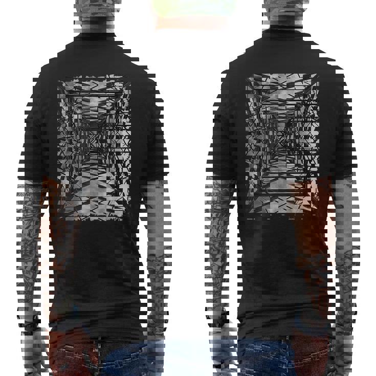 Pylon East London イングランド写真アートワーク アンティーク調 メンズTシャツ バックプリント