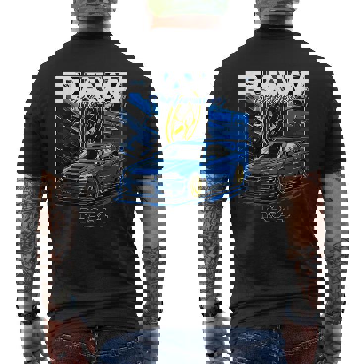 R34車 国産高性能車 ドリフトカー Gtr R34 メンズTシャツ バックプリント