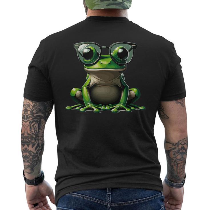 Ranaerde Con Gafas Deol Divertido Reptil Herpetología Amor Camiseta Hombre Estampado Espalda