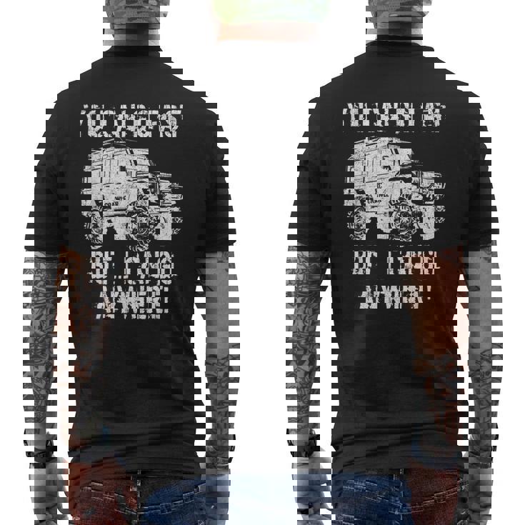 Rcクローラートラックラジオ制御4wdレーシングオフロードカー メンズTシャツ バックプリント