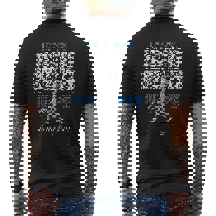 Record Breakerhohei Ohtani Los Angeles Mlbpa メンズTシャツ バックプリント