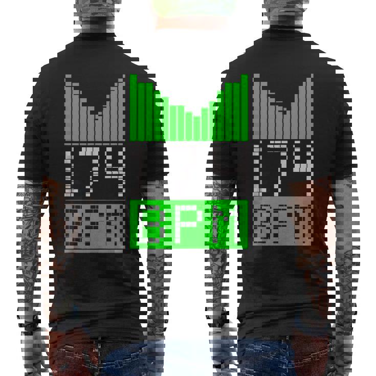 Regalo De Dj Dnb Jungle Party Raver De Drum & Bass 174 Bpm In Mangas Camiseta Hombre Estampado Espalda