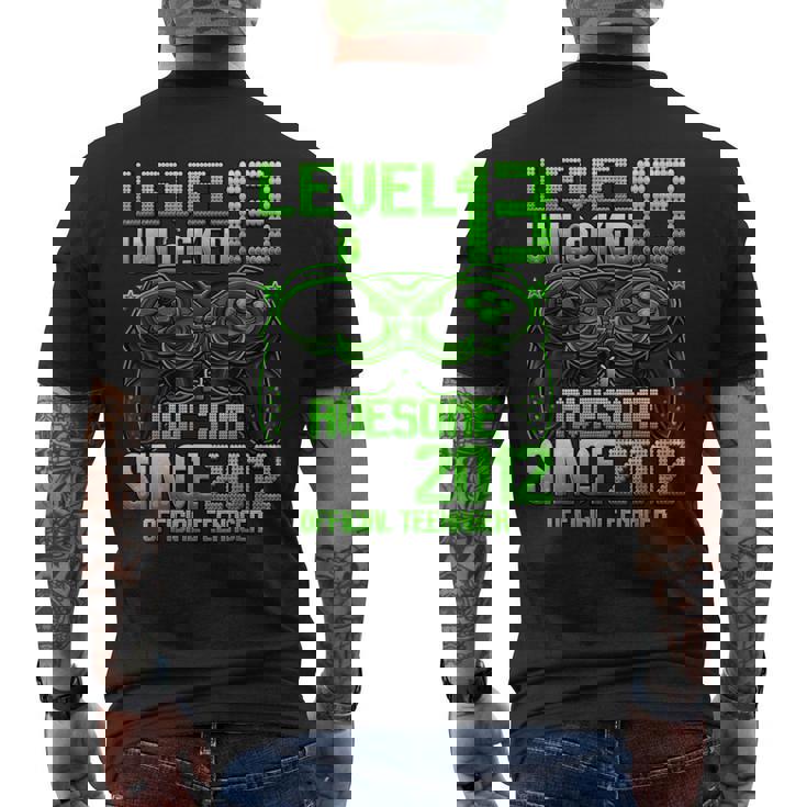 Regalos Oficiales Para Adolescentes De Nivel 13 Desbloqueados Para Niño De 13 Cumpleaños Camiseta Hombre Estampado Espalda