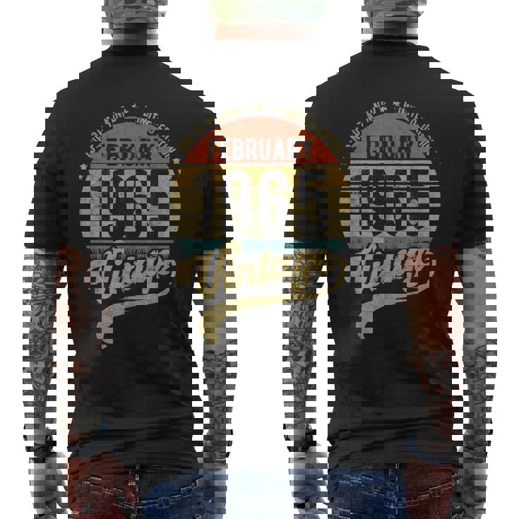 Reto 57歳の誕生日 57歳 1965年2月生まれ メンズTシャツ バックプリント