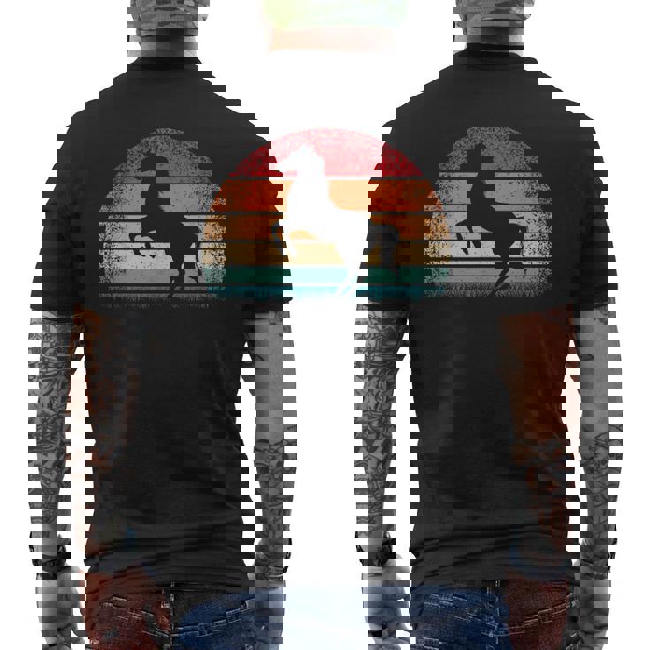 Retro Caballointage Caballo A Caballo Amante Occidental Camiseta Hombre Estampado Espalda