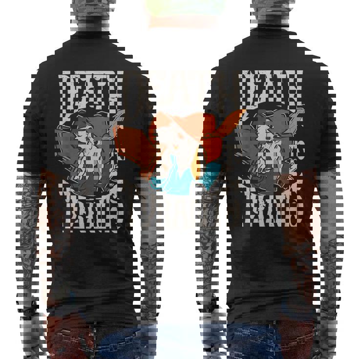 Retro Rabbit Death To Tyrants Vintage 90S Men's T-shirt Back Print