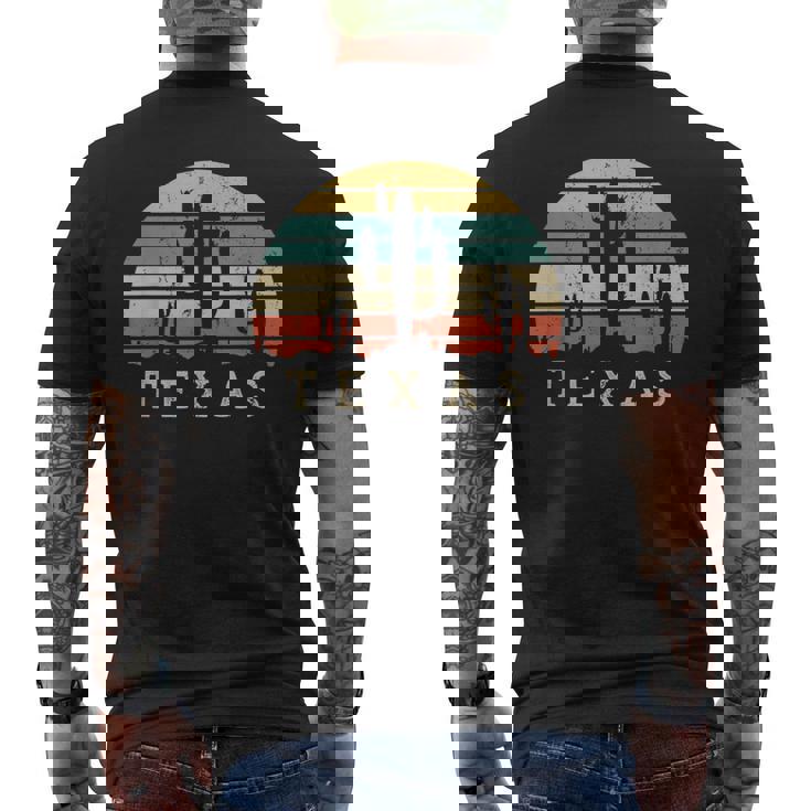 Retro Texas Orgulloso Regalo De Raíces De Texas Para Hombres Camiseta Hombre Estampado Espalda