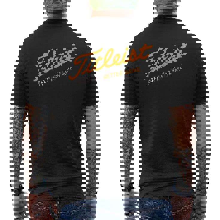 Retro Titleis-T Better Fit Better Game Golfing Golfer Golf Men's T-shirt Back Print