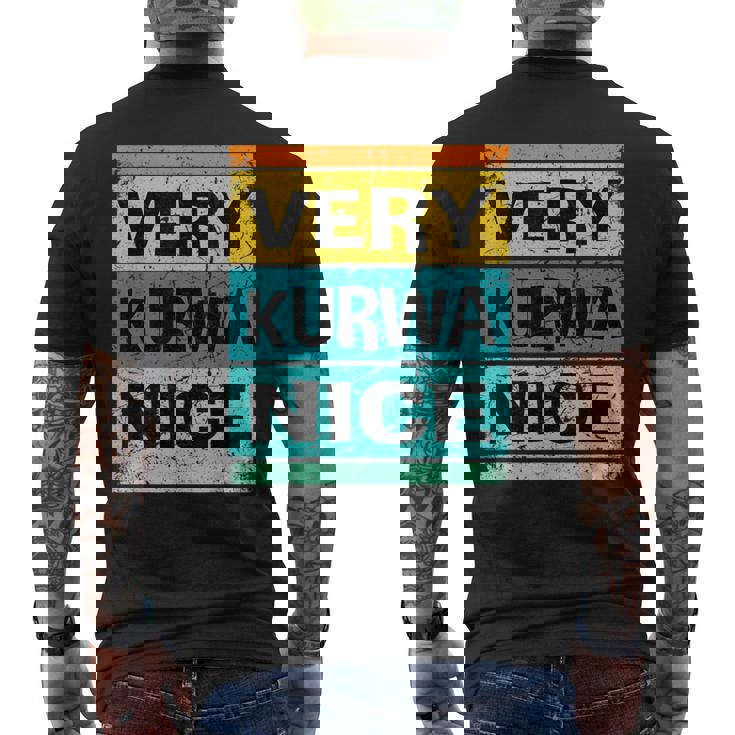 Retroery Kurwa Bonita Camisa Polonia Camisa Polska Camiseta Hombre Estampado Espalda