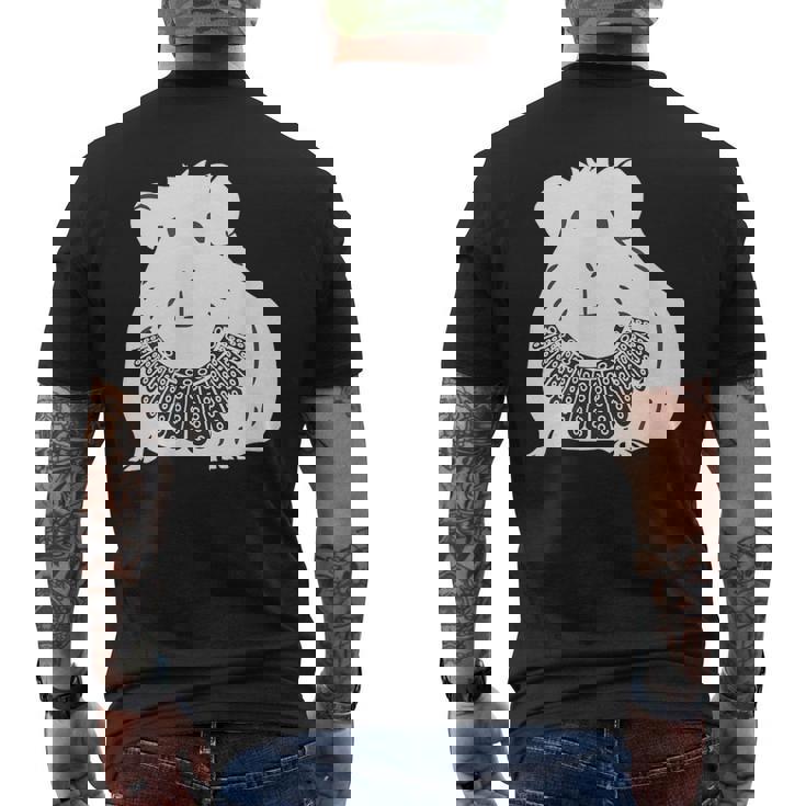 Rgbカラー付きモルモット ルース・ベイダー・ギンズバーグ メンズTシャツ バックプリント