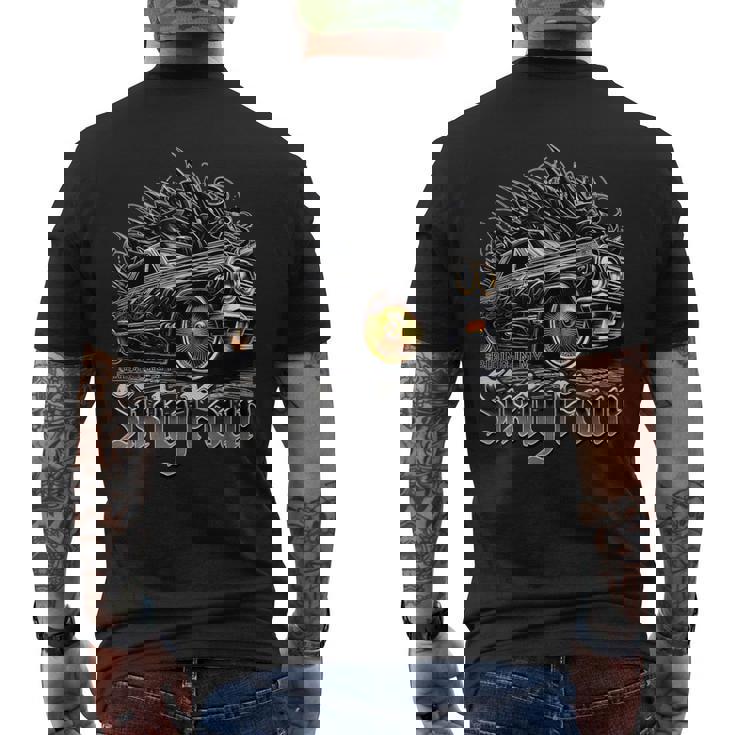 Riding In My 64 クラシック ローライダー シャツ チカーノ アート ローライダー メンズTシャツ バックプリント