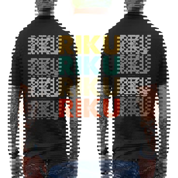 Riku 陸 メンズTシャツ バックプリント