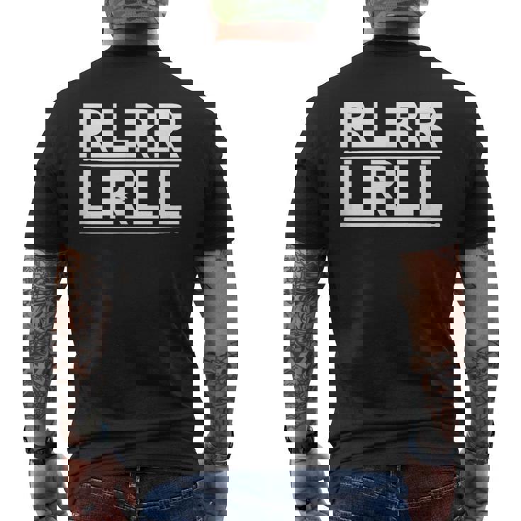 Rlrr Lrll ドラマー パラディドル ミュージシャン Rlrlrll メンズTシャツ バックプリント