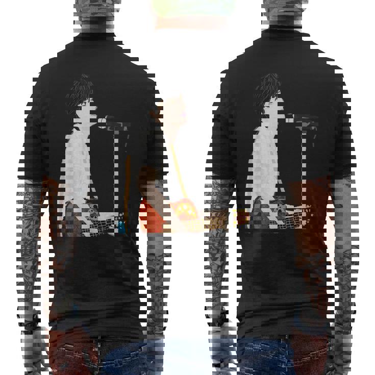 Rocker Old Rookie Original Illustration Bandman Rock メンズTシャツ バックプリント