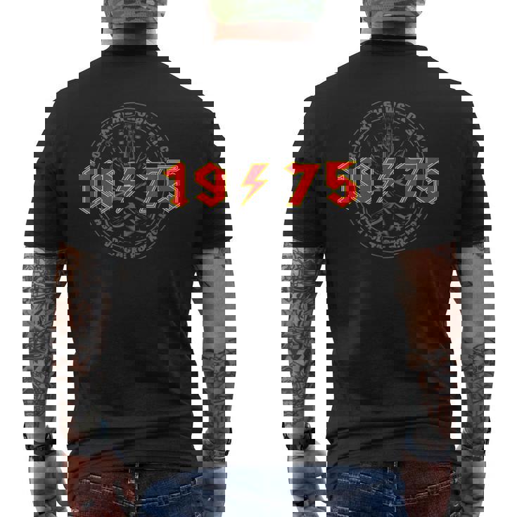 Rock'n'roll 1975 Higholtage Rétro Musique Anniversaire T-shirt imprimé au dos