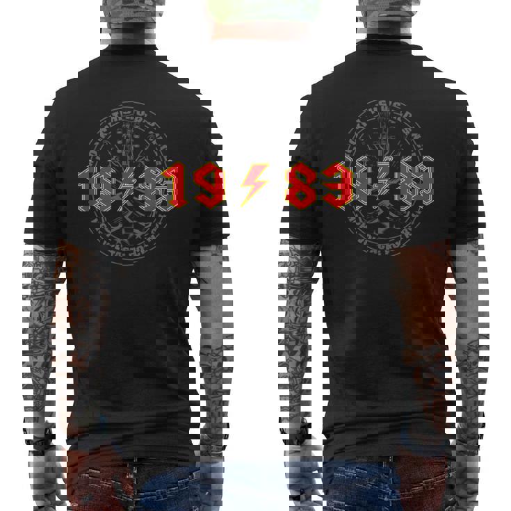 Rock'n'roll 1983 Higholtage Rétro Musique Anniversaire T-shirt imprimé au dos