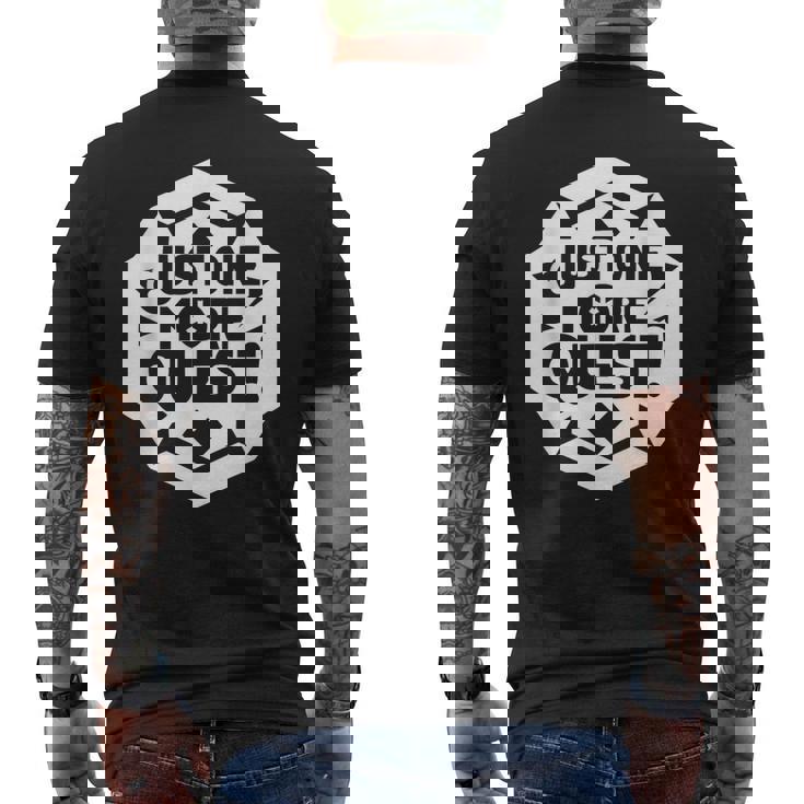 Rpg愛好家のためのjust One More Quest Gamer メンズTシャツ バックプリント