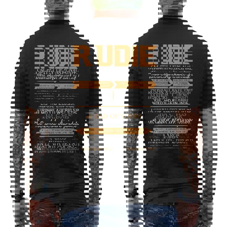 Rudie Completely Unexplainable Notices Everything But Won’T Say It Name Men's T-shirt Back Print