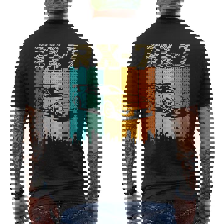 Rx-7 Jdm Japan モータースポーツ エフィニ日本スポーツカー ヴィンテージ メンズTシャツ バックプリント