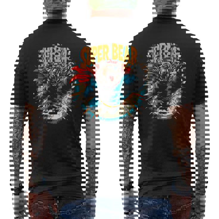 S Gráficas Divertidas Deuper Bear Camiseta Hombre Estampado Espalda