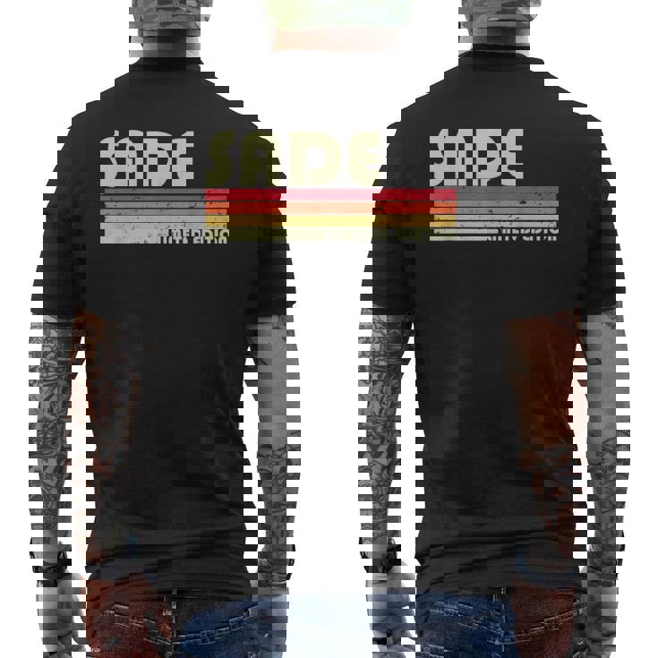 Sade 名前入り レトロヴィンテージ 80年代 90年代 誕生日 メンズTシャツ バックプリント