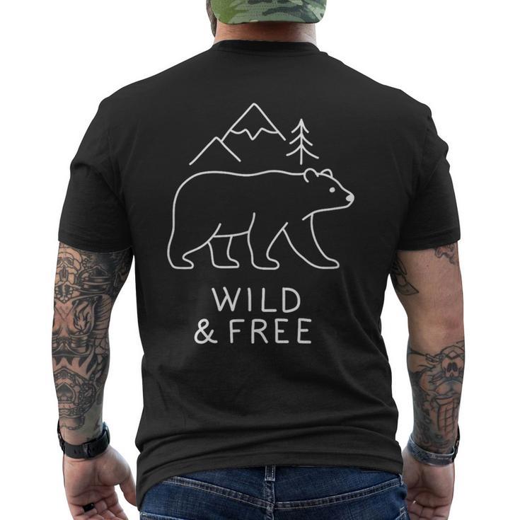 Salvaje Y Libertad Camiseta Hombre Estampado Espalda