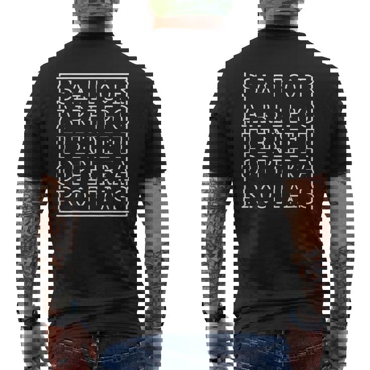 Satorquare アレポ テネット オペラ ロタス メンズTシャツ バックプリント