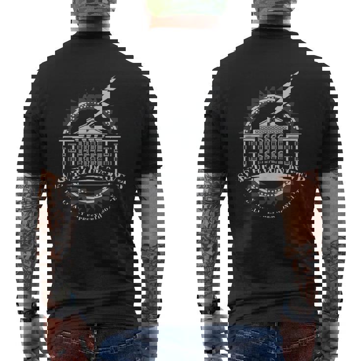 Save The Clock Tower ヒルバレー 保存ギフト メンズTシャツ バックプリント